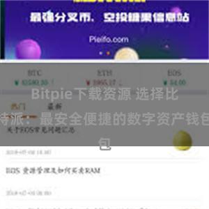 Bitpie下载资源 选择比特派：最安全便捷的数字资产钱包