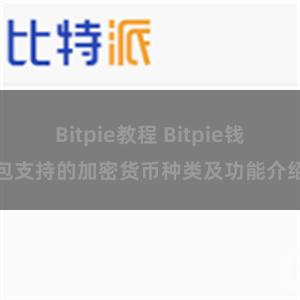 Bitpie教程 Bitpie钱包支持的加密货币种类及功能介绍