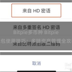 Bitpie多币种 Bitpie钱包使用技巧：多链资产管理全攻略