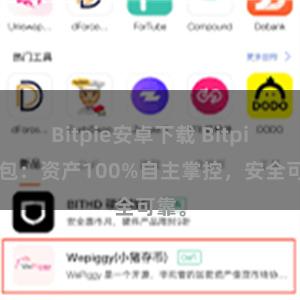 Bitpie安卓下载 Bitpie钱包：资产100%自主掌控，安全可靠。