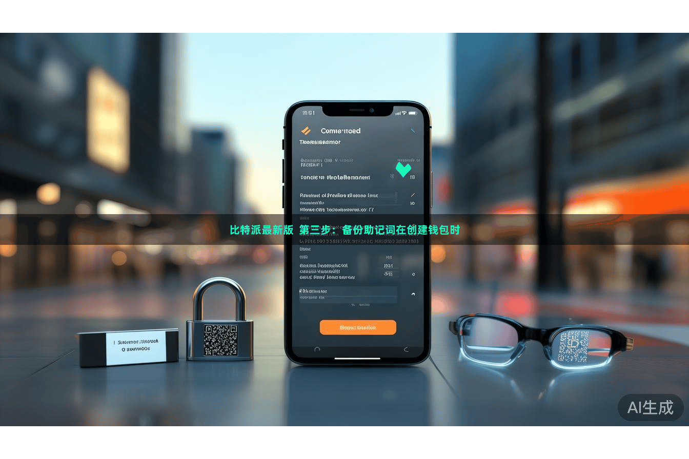 比特派最新版  第三步：备份助记词在创建钱包时